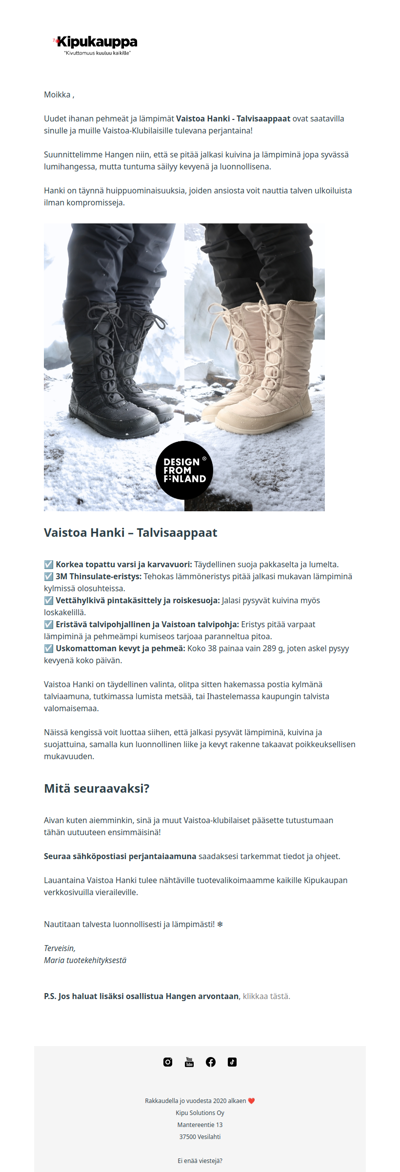 Esittelyssä uudet talvisaappaat❄️