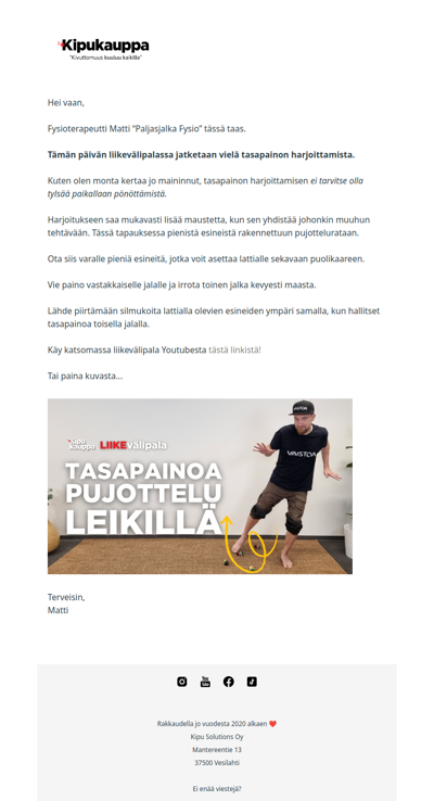 Tasapainoa pujotteluleikillä