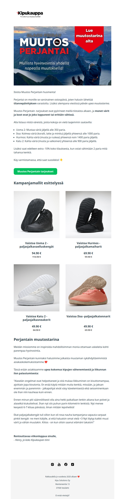 Muutos Perjantai -40% 🖤