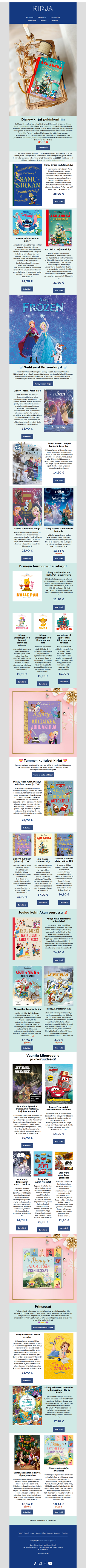 📚Disney-kirjat pukinkonttiin 🎄