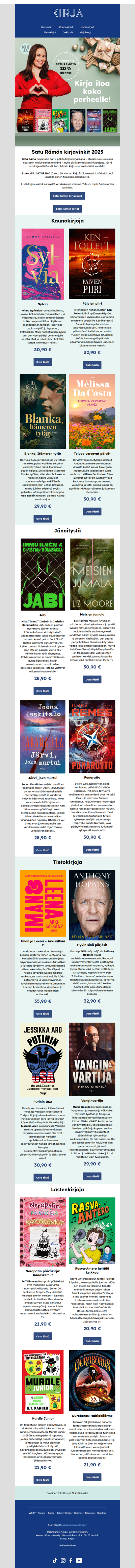 📚Satu Rämön kirjavinkit 📚