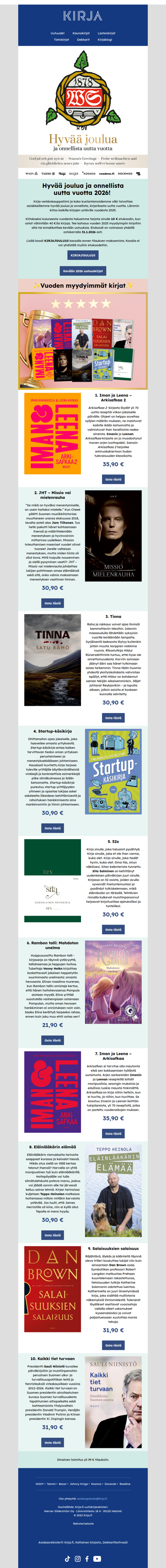 Hyvää joulua ja onnellista uutta vuotta 🎄✨