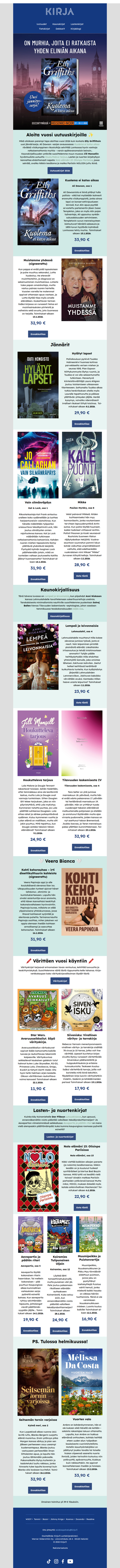 📚 Aloita vuosi uutuuskirjoilla ✨