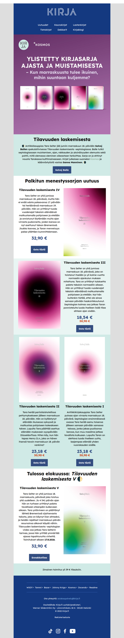 📚 Tilavuuden laskemisesta -kirjasarja on täydentynyt 🌒