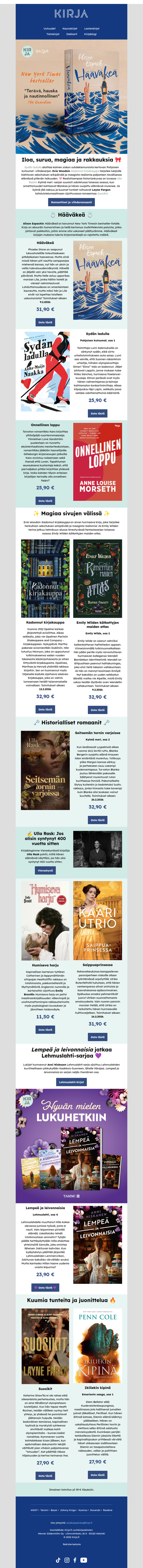 📚 Iloa, surua, magiaa ja rakkauksia 🎀