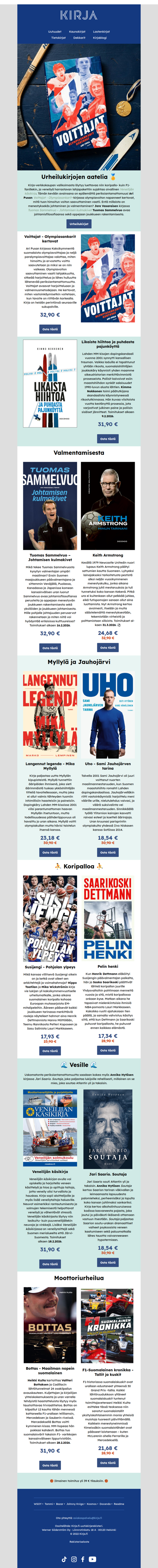 📚 Urheilukirjoja 🏅