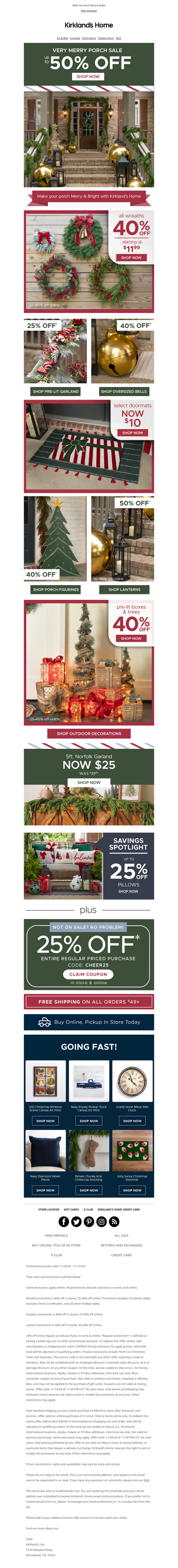 UP TO 50% OFF ⛄ Shop Festive Porch Favorites