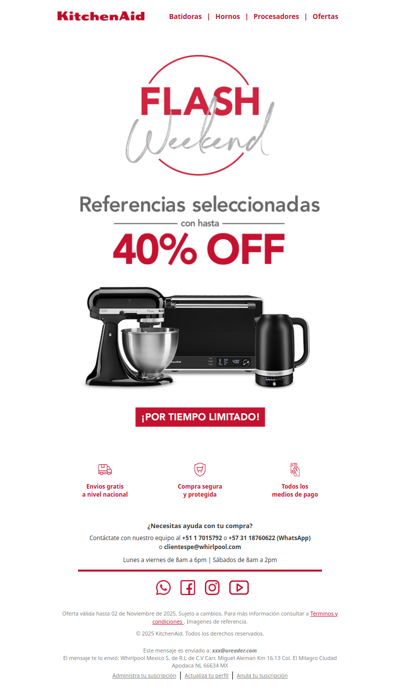 Últimas horas para aprovechar el Flash Weekend 👀