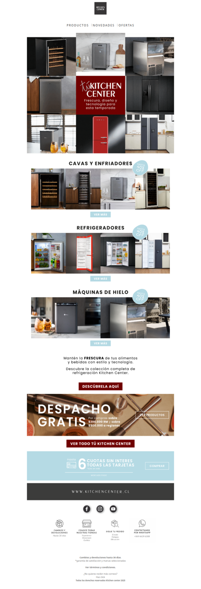 ¡Llegó el calor! ☀️ Hasta 40% OFF en refrigeración ❄️