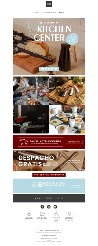 ¡Últimas Horas TU KITCHEN CENTER!