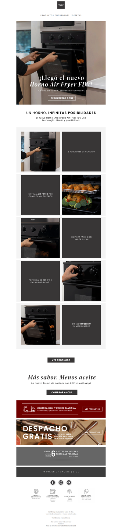 ¡Ya llegó el nuevo Horno Air Fryer FDV!