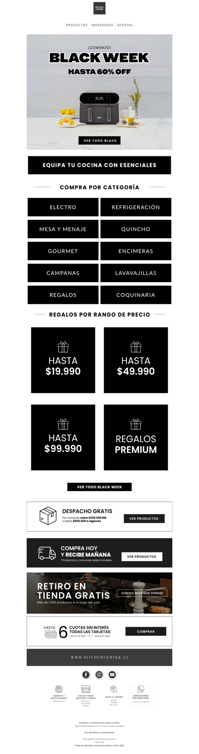 ¡Empezó Black Week! Hasta 60% OFF ⚫