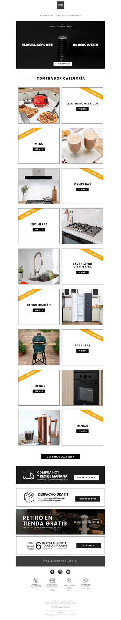 BLACK WEEK: Hasta 60% OFF en todo para tu cocina 🔥