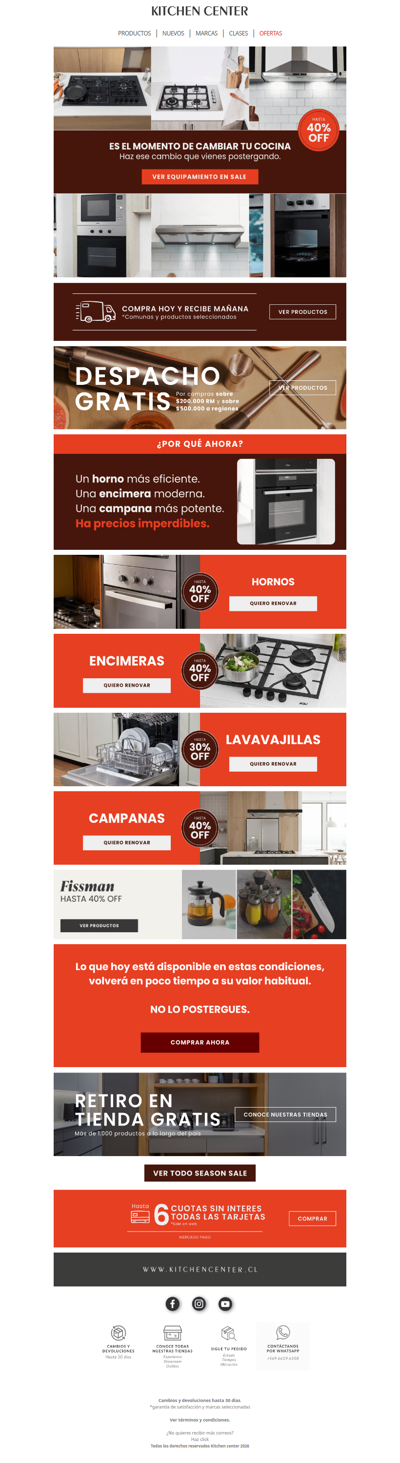 Hasta 40% OFF. Empieza tu renovación hoy 🔥