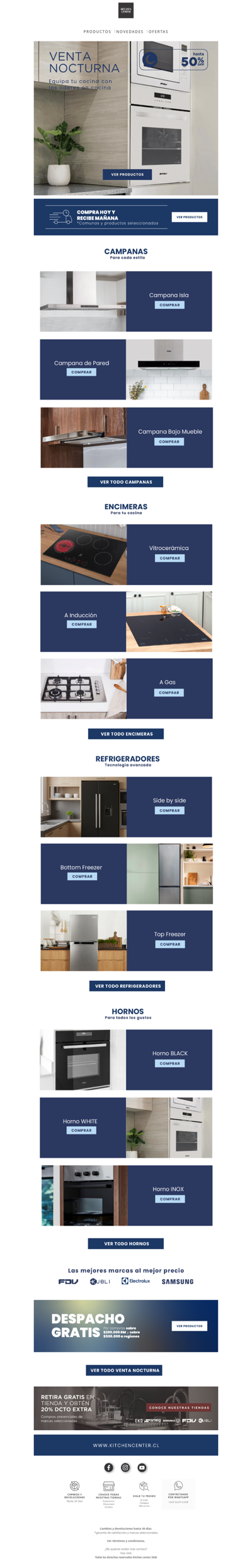 🚨 50% OFF en equipamiento de cocina HOY