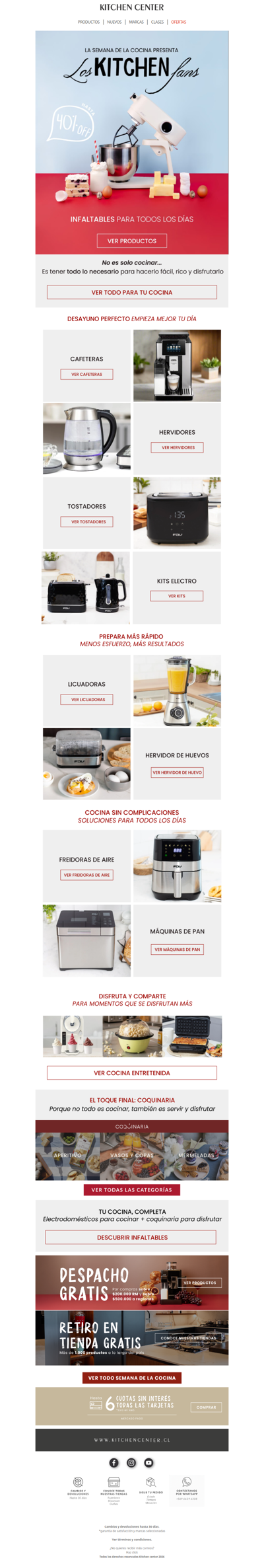 Equipa tu cocina como experto con hasta 40% OFF ⚡