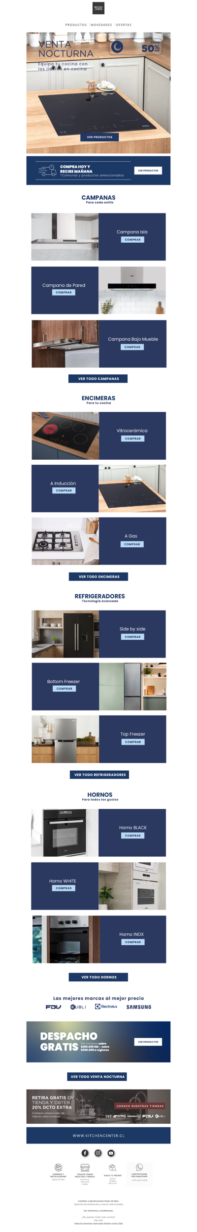 🚨 50% OFF en equipamiento de cocina HOY