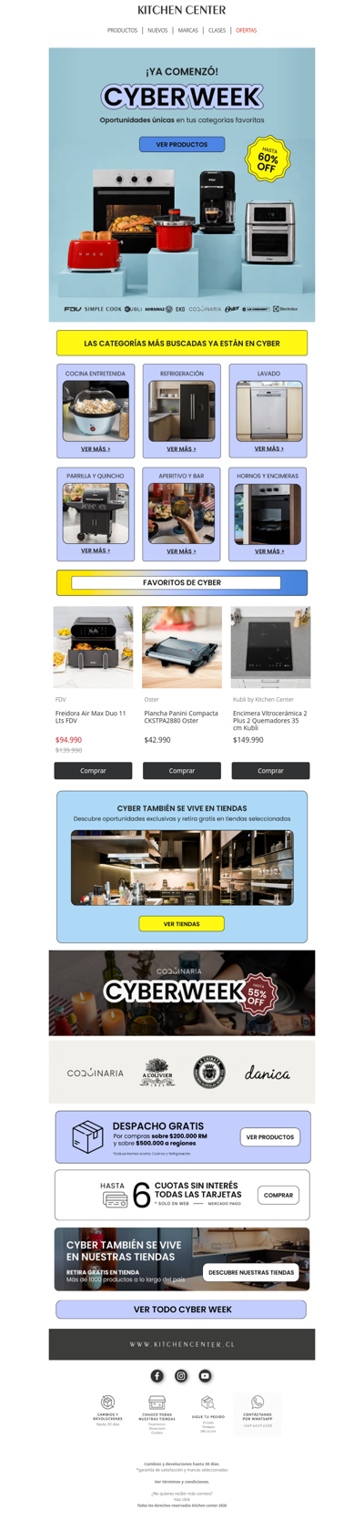 ¡Comenzó CYBERWEEK! Hasta 60% OFF 🔥🚨