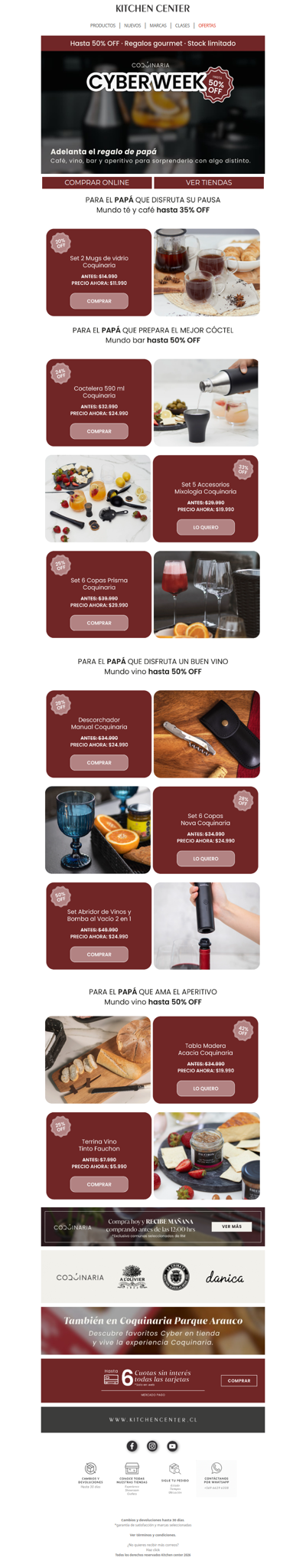 🛒 Cyber Coquinaria: favoritos hasta 55% OFF