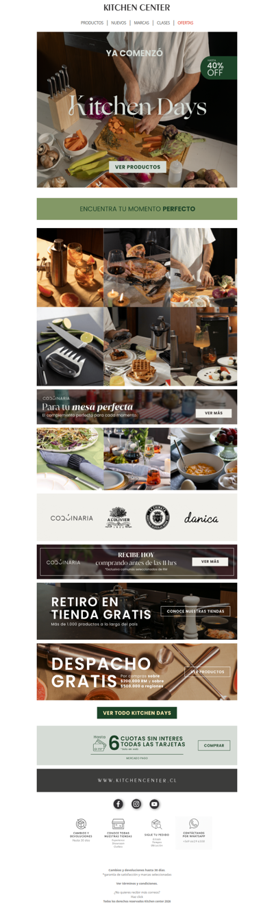 ¡Comenzó Kitchen Days! Hasta 40% OFF 🔥🚨