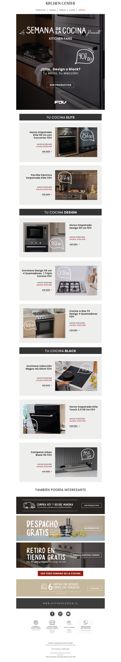 ¿Una cocina de lujo con hasta 40% OFF? ¡Sí, existe!🔥