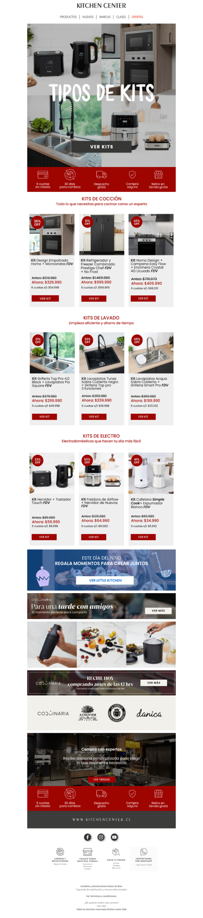 Hasta 40% OFF en kits para tu cocina 🔥