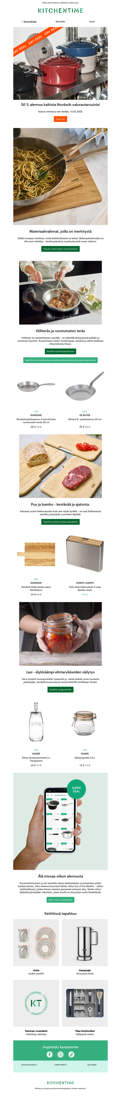 Päivitä keittiösi - materiaalivalinnat, joilla on merkitystä