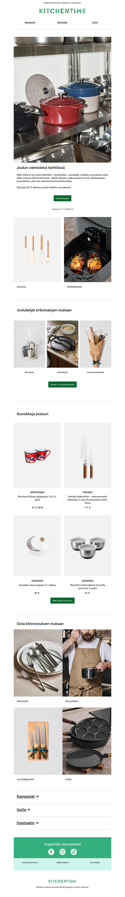 Joulun valmistelut keittiössä | Jopa 50 % alennus