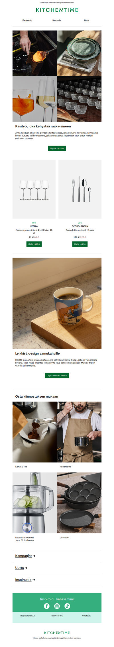 Käsityö, joka kehystää raaka-aineen