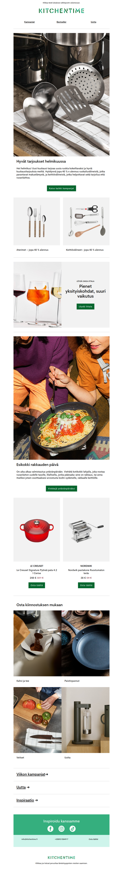 Kuukauden parhaat keittiötarjoukset