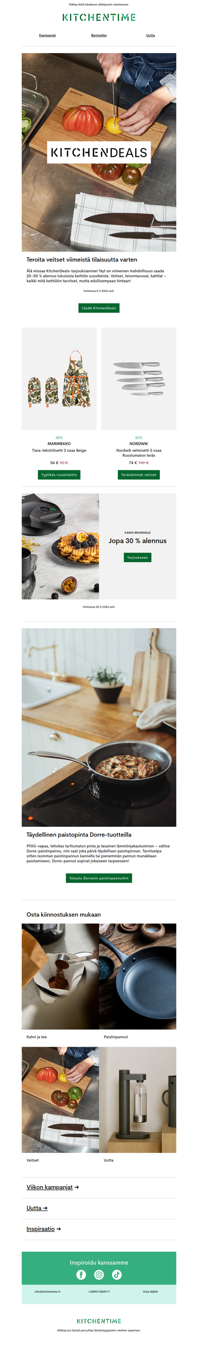 Viimeinen mahdollisuus 20–50 %:n alennuksella