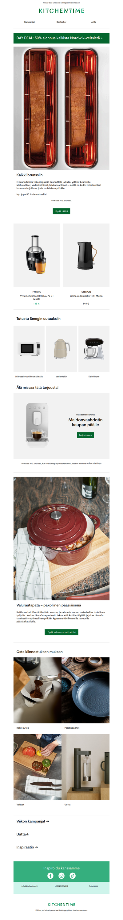 Kaikki brunssiin | Jopa 30 % alennus