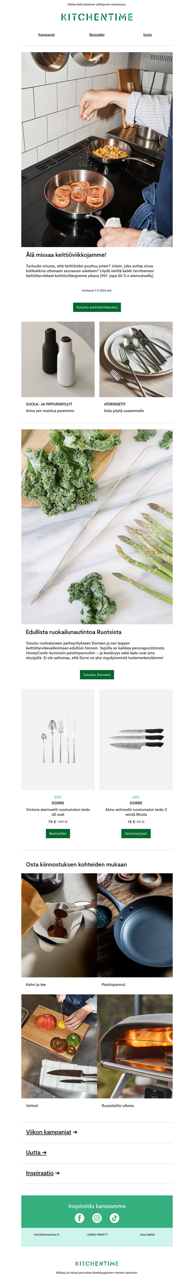 Älä missaa keittiöviikkojamme!