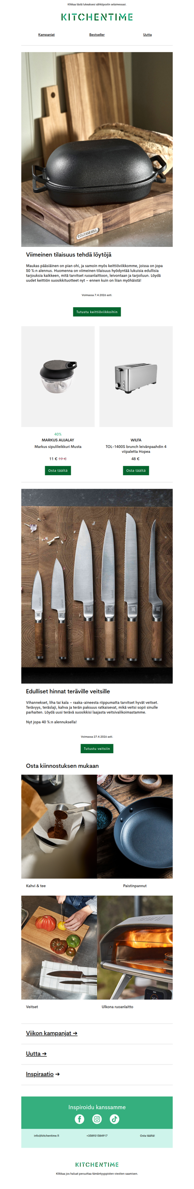 Viimeinen tilaisuus: jopa 50 %:n alennus!