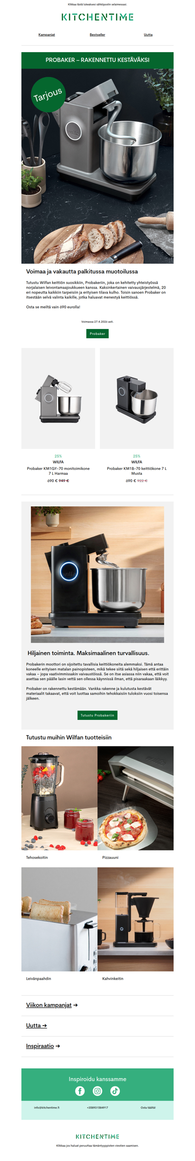 Wilfan Probaker vain 690 euroa!