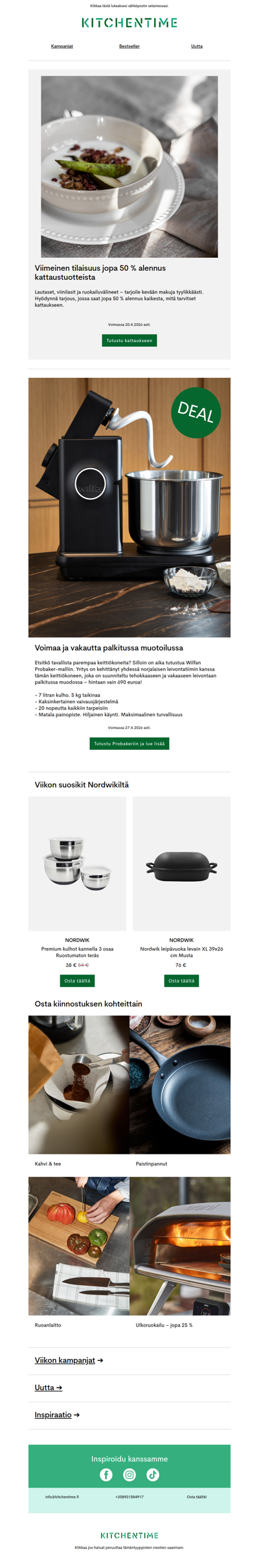 Viimeinen tilaisuus | Jopa 50 % alennus