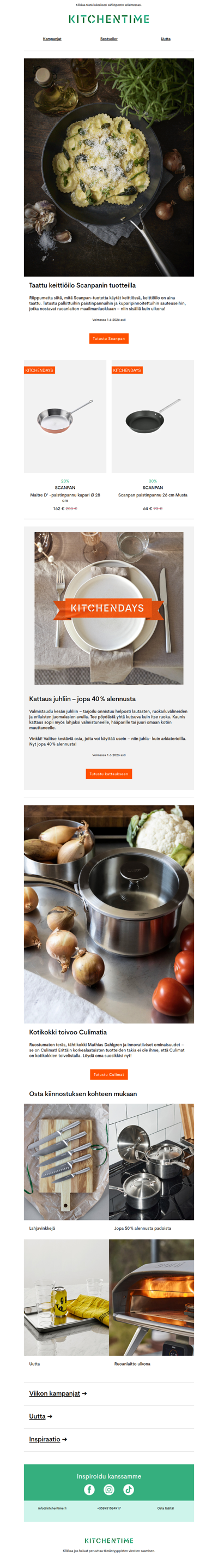 Taattu keittiöilo Scanpanin kanssa
