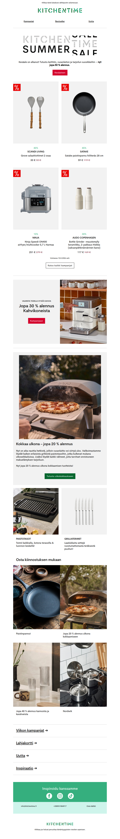 Kesäale kattaa eteesi erityisen hyvät tarjoukset