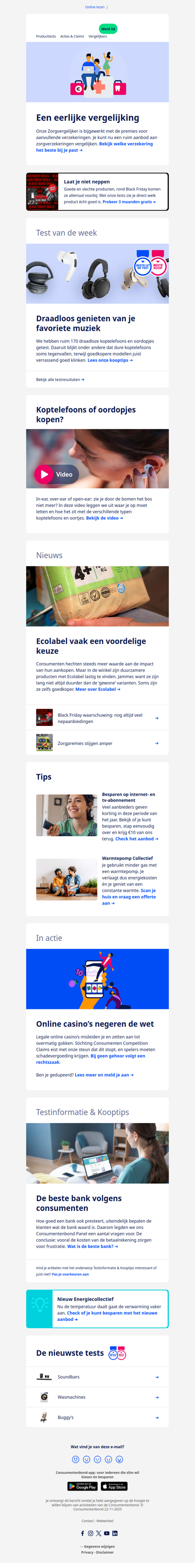 Vergelijk je zorgverzekering | De beste koptelefoon