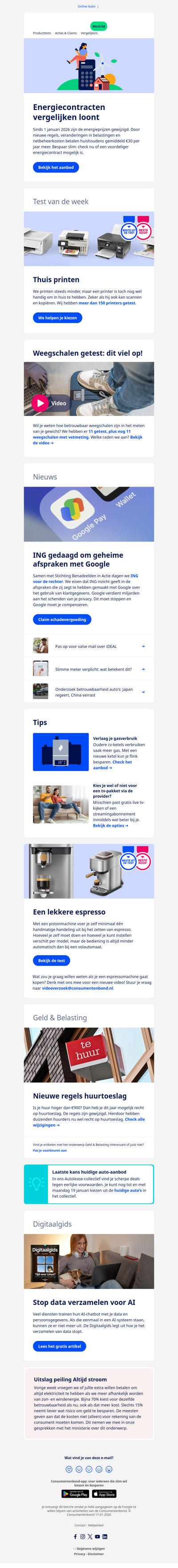 Energiecontracten vergelijken loont