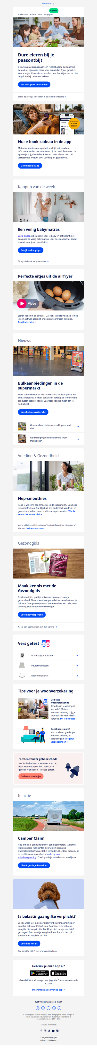 Dure eieren bij je paasontbijt