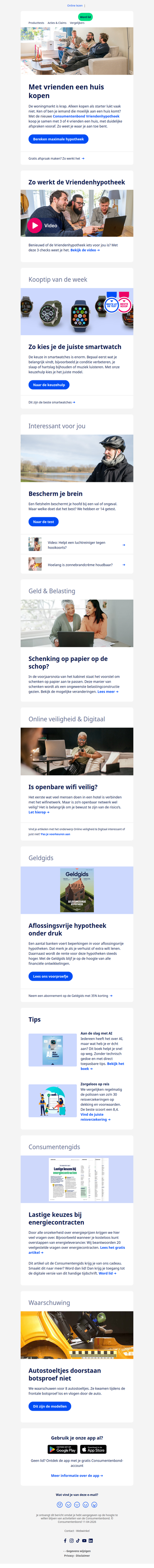 Nieuw: Vriendenhypotheek | De beste smartwatch