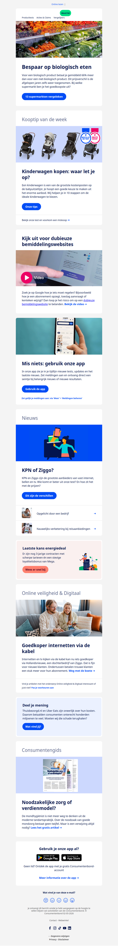Bespaar op biologisch eten
