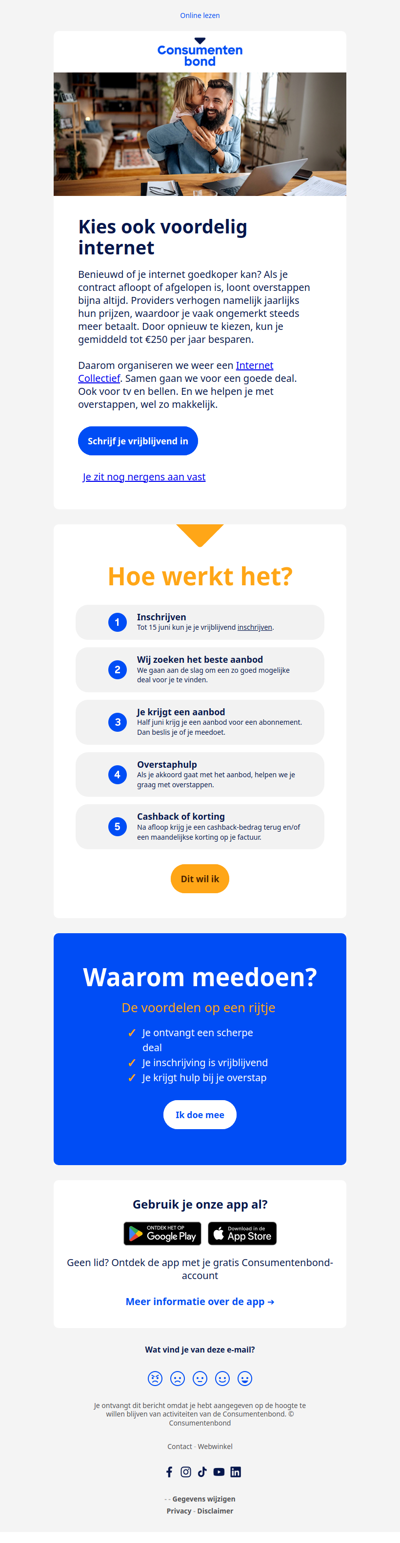 Kies ook voordelig internet