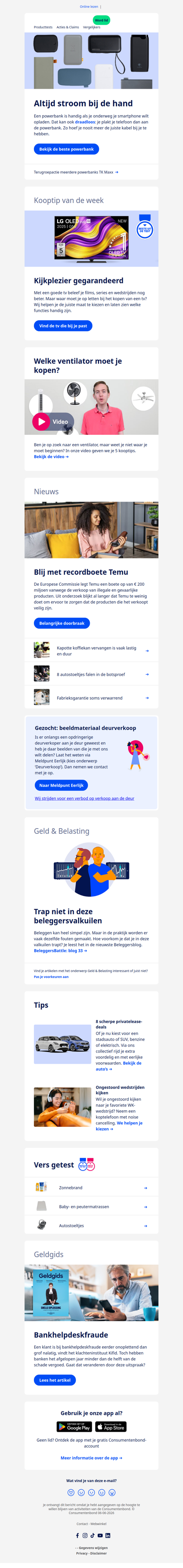 Nooit meer zonder stroom: powerbanks getest