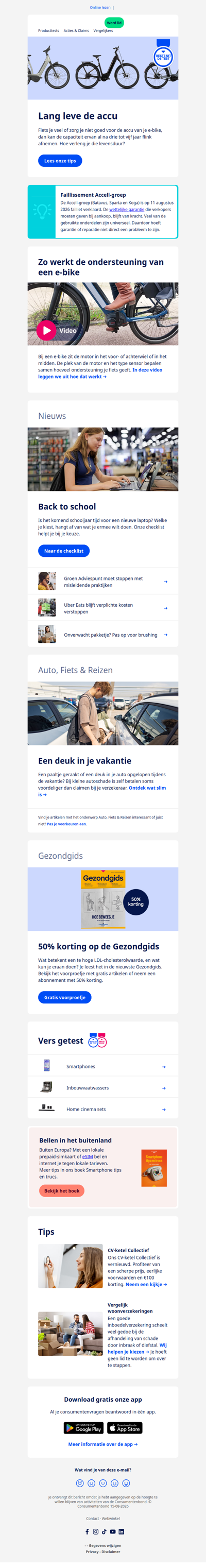 Zo gaat je e-bike langer mee