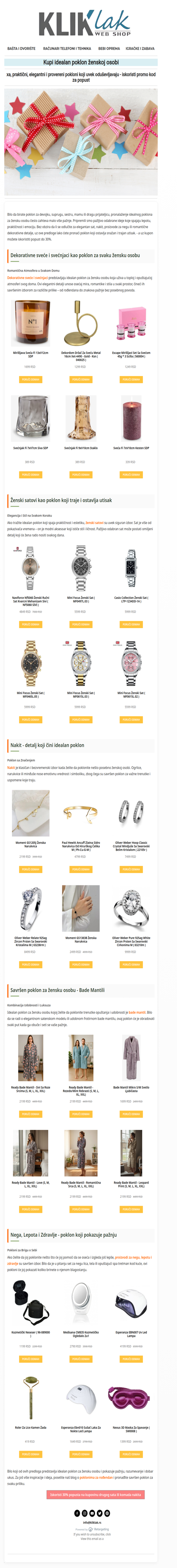 Kupi idealan poklon za svaku žensku osobu