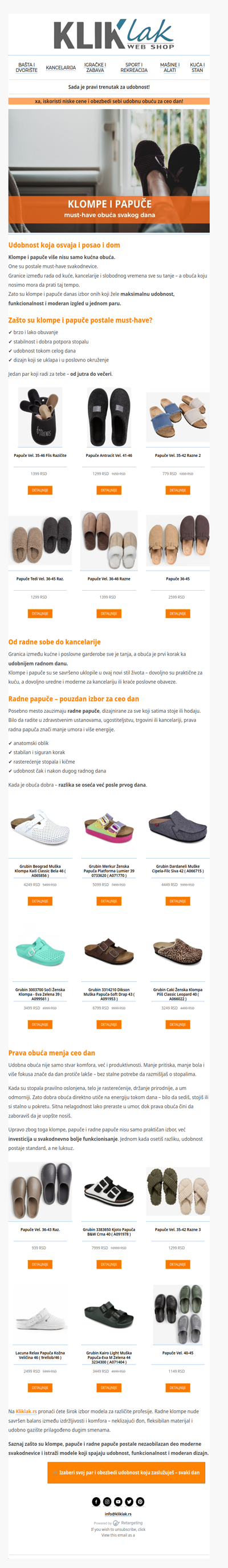 Udobnost po niskim cenama – najpovojnije klompe i papuče