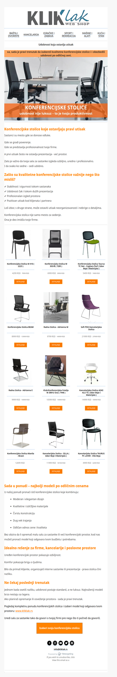 Konferencijske stolice po najboljim cenama!