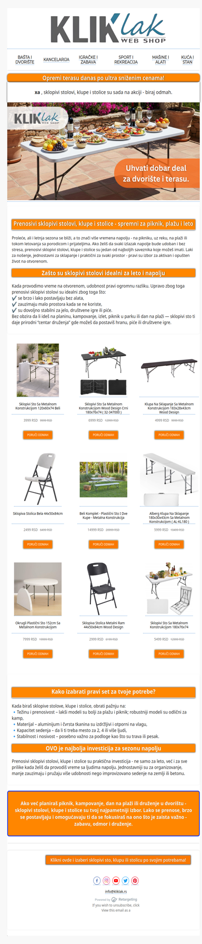 Spremi terasu za uživanje - po super ceni ☀️